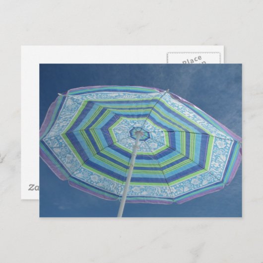 Carte Postale Parapluie (Devant / Derrière)