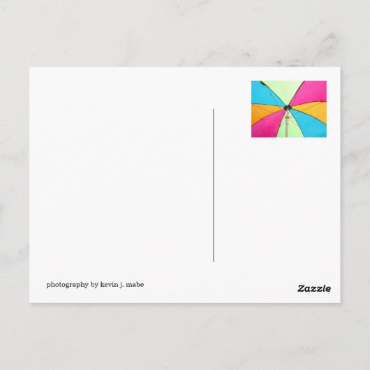 Carte Postale Parapluie (Dos)