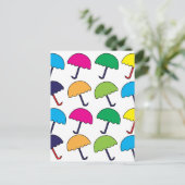 Carte Postale Parapluie coloré (Debout devant)
