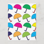 Carte Postale Parapluie coloré (Devant)