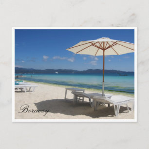 Carte Postale parapluie relax boracay