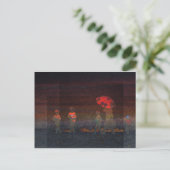 Carte Postale Parapluie rouge (Debout devant)