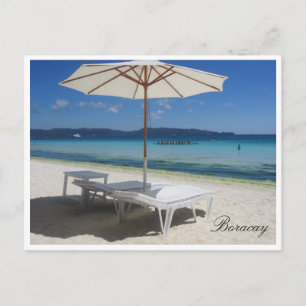 Carte Postale Parapluie solaire Boracay