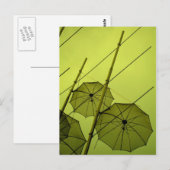 Carte Postale parapluies (Devant / Derrière)