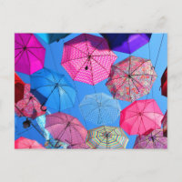 Parapluies colorées lumineuses Installation d'art