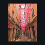 Carte Postale Parapluies roses à Grasse Côte d'Azur<br><div class="desc">Parapluies roses à Grasse Côte d'Azur en France Carte postale</div>