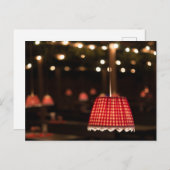 CARTE POSTALE PARAPLUIES ROUGES ATTACHES A LA FÊTE D'AUTOMNE DE (Devant / Derrière)