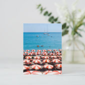 Carte Postale Parapluies Sur La Côte Amalfitaine (Debout devant)