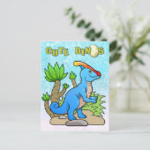 Carte Postale parasaurolophus (Debout devant)