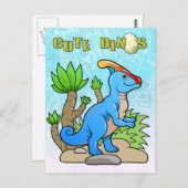 Carte Postale parasaurolophus (Devant / Derrière)