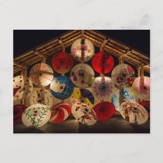 Carte Postale Parasols lumineux (Devant)