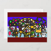 Carte Postale Parc à thème Gingpain Noël (Devant / Derrière)