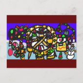 Carte Postale Parc à thème Gingpain Noël (Devant)