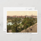 Carte Postale Parc Antique de Dublin Stephens Green (Devant / Derrière)