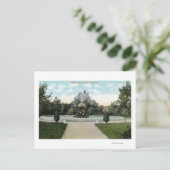 Carte Postale Parc Capron Vue sur la Fontaine (Debout devant)