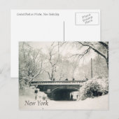 Carte Postale parc central (Devant / Derrière)