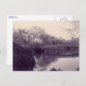 Carte Postale parc central, Central Park - NY (Devant / Derrière)