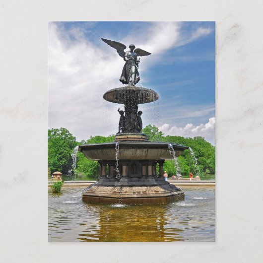 Carte Postale Parc central de Bethesda "Ange des Eaux", New York (Devant)