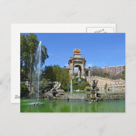 Carte Postale Parc Ciutadella (Devant / Derrière)