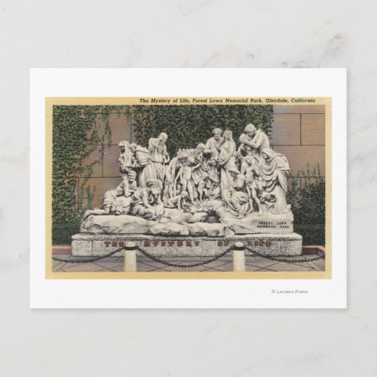 Carte Postale Parc commémoratif de Forest Lawn, Mystère de la vi (Devant)