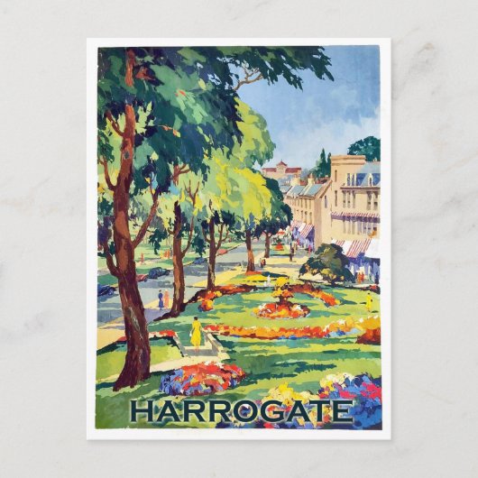 Carte Postale Parc dans Harrogate ville spa, North Yorkshire (Devant)