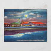 Carte Postale Parc d'attractions Night Tybee Island Beach Histor (Devant)