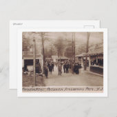 Carte Postale Parc d'attractions Palisades, New Jersey, 1909 (Devant / Derrière)