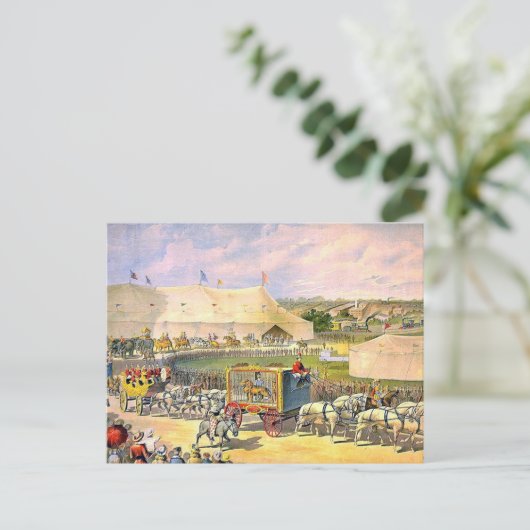 Carte Postale Parc de cirque vintage (Debout devant)