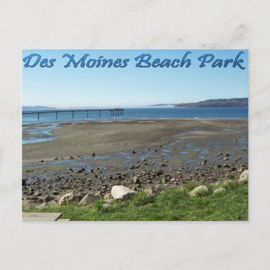 Carte Postale Parc de la plage des Moines (marée arrière) (Devant)