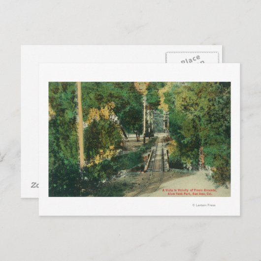 Carte Postale Parc de pique-nique Alum Rock Vista View (Devant / Derrière)