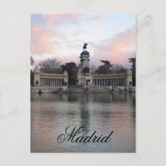 Carte Postale Parc de Retiro, Madrid, Espagne
