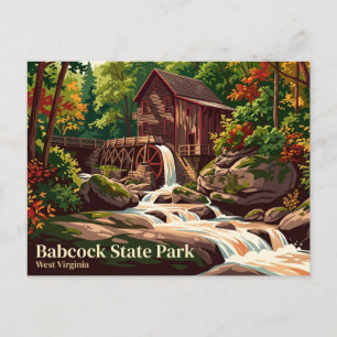 Carte Postale Parc d'État Babcock USA