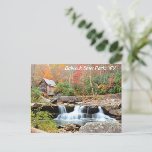 Carte Postale Parc d'État Babcock Virginie-Occidentale (Debout devant)