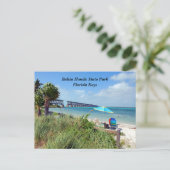 Carte Postale Parc d'état de Bahia Honda Floride Keys (Debout devant)