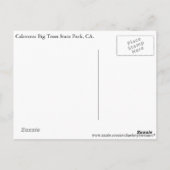 Carte Postale Parc d'état de Calaveras Big Trees, CA. (Dos)