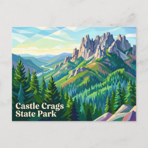 Carte Postale Parc d'État de Castle Crags Californie