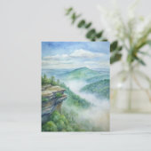 Carte Postale Parc d'état de Cheaha, Alabama Aquarelle (Debout devant)