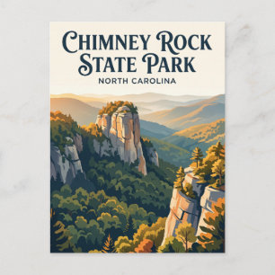 Carte Postale Parc d'État de Chimney Rock Caroline du Nord