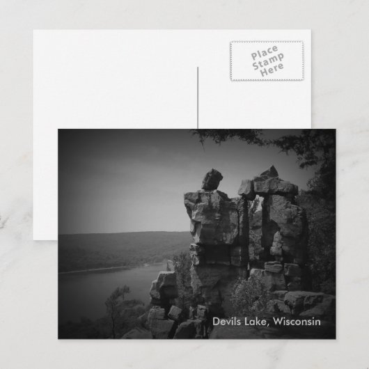 Carte Postale Parc d'état de Devils Lake (Devant / Derrière)