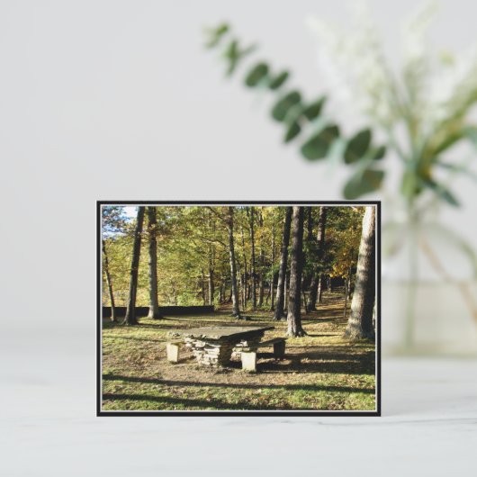 Carte Postale Parc d'état de Letchworth - Tea Table Rock (Debout devant)