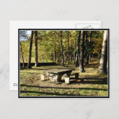 Carte Postale Parc d'état de Letchworth - Tea Table Rock (Devant / Derrière)