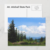 Carte Postale Parc d'état de Mt. Mithcell (Devant / Derrière)