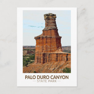 Carte Postale Parc d'État de Palo Duro Canyon Art Texas
