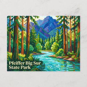 Carte Postale Parc d'État de Pfeiffer Big Sur Californie