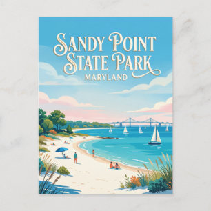 Carte Postale Parc d'État de Sandy Point Maryland