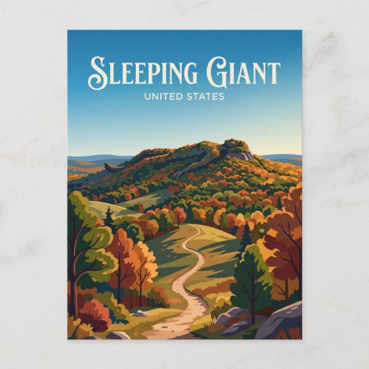 Carte Postale Parc d'État de Sleeping Giant Connecticut (Devant)