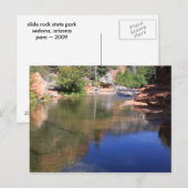 Carte Postale Parc d'État de Slide Rock (Devant / Derrière)