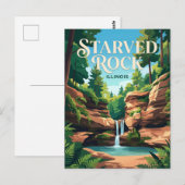 Carte Postale Parc d'État de Starved Rock USA (Devant / Derrière)