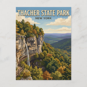 Carte Postale Parc d'État de Thacher Voorheesville
