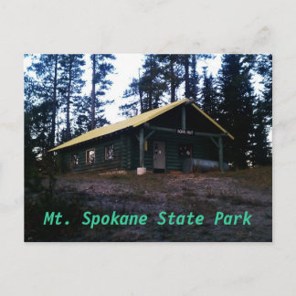 Carte Postale Parc d'état du mont Spokane de Nova Hut